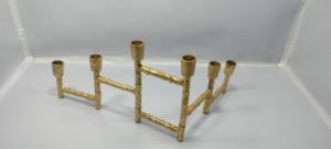 Candelabro Metálico Plegable Exclusivo Más Vendido, Bellamente Hecho a Mano con un Toque Vintage, Perfecto para Decoración del Hogar y Navidad - Product Image 5