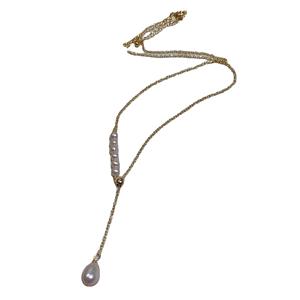 Nouveau collier de perles d'eau douce en forme d'étoile et de cœur haut de gamme, design de niche élégant pour pulls - Product Image 5