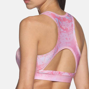 Sujetador deportivo de alto impacto para mujer, acolchado, con tirantes ajustables, sin costuras, transpirable, de malla, para yoga, running, gimnasio, fitness, entrenamiento atlético frontal - Product Image 3