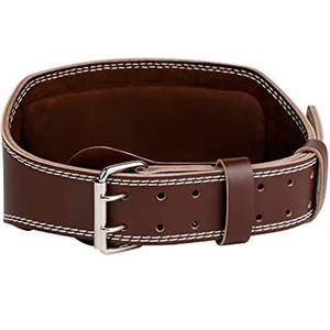 Heavy Duty Custom Made Adjustable Non-Slip Weightlifting <b>Back</b> <b>Support</b> Leather Belt Buckle for Unisex Body Building Training Wear - Product Image 2