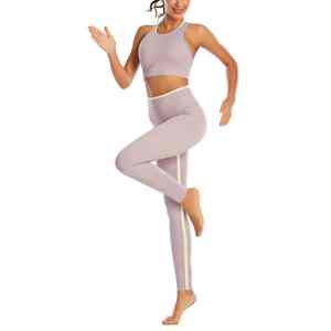 Conjunto de yoga al por mayor para mujer, conjunto deportivo de 2 piezas, ropa deportiva transpirable y elástica para gimnasio, conjunto de yoga para mujer - Product Image 2