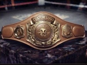 Custom Logo High Quality 3cm Thickness Unisex Martial Arts Championship Boxing <b>Belt</b> PU Leather <b>Gold</b> Tone Training Award <b>Belt</b> - Product Image 5