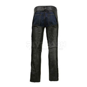 Reasonable Price Customized Logo Design Men Leather <b>Chaps</b> Outdoor Use Solid Color Washed Men Leather <b>Chaps</b> - Product Image 6