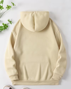 Women's Oversized Solid Fleece Pullover Hoodie Sweatshirt with Front Pocket Casual Winter Wear - Product Image 2
