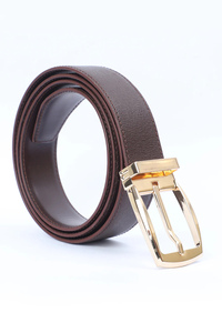 Cinturones de Lujo para Hombre OEM, Logotipo Personalizado, Cuero Genuino de Alta Calidad, Estilo Formal, Hebilla de Aleación de Calidad, Disponible para Venta al Por Mayor - Product Image 4