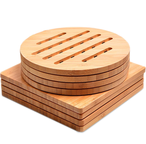 Posavasos de Madera para Cocina, Accesorios de Cocina, Posavasos Cuadrados de Madera, Alfombrillas Antideslizantes Modernas para Ollas Calientes - Product Image 6