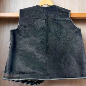 Veste en cuir de vachette pour homme, de haute qualité, confortable et légère, design tendance, OEM/ODM. - Product Image 5