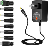 Adaptateur universel 36W 3V-12V AC/DC avec 8 embouts, alimentation pour bande lumineuse LED LCD, routeur, hub, haut-parleur, smartphone, boîtier TV