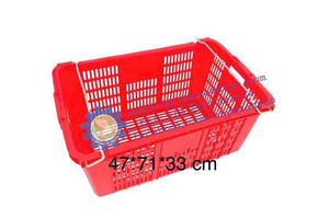<b>Plastic</b> <b>Crate</b> With Metal Handle – 100% VIRGIN <b>PLASTIC</b> Viet Nam Factory <b>Plastic</b> <b>Crate</b> Stackable Food Grade Storage - Product Image 6