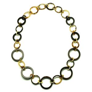 Collar Unisex de Cuerno de Búfalo, Elegante, Moderno, Clásico y Ecológico, Cadena de Eslabones Saludable de 90 cm, Seguro y No Tóxico para Aniversarios - Product Image 1