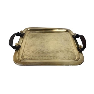 Plateau de service en aluminium de conception de congé de qualité supérieure plateau de service décoratif de finition dorée pour la décoration de fête de mariage et de salon - Product Image 6