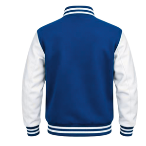 Chaqueta Varsity con Letras Bordadas para Hombre, Chaqueta Bomber Clásica de Béisbol con Cuello Acanalado, Cierre de Botones a Presión y Comodidad - Product Image 2