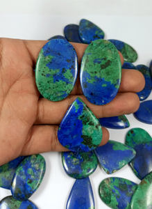 Piedra Preciosa de Azurita de Primera Calidad, Cabujón de Cristal, Piedra Suelta para la Fabricación de Joyas - Product Image 6