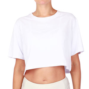 Latest Design Women Regular Fit Blank Summer <b>Crop</b> <b>Top</b> T-Shirt Breathable Eco-Friendly 100% Cotton t shirt for women - Product Image 1