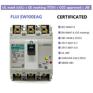 Interruptores de Circuito Diferenciales Fuji Electric EW100EAG 3P ELCB Serie G TWIN 100A - Product Image 4