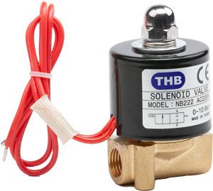 วาล์วนิวเมติกโซลินอยด์อลูมิเนียมอัลลอยด์ 2 ทาง 2 พอร์ต ขนาด 1/4 นิ้ว ยี่ห้อ THB Brass - Product Image 4