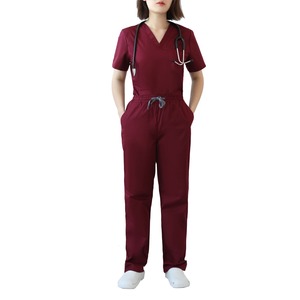 Uniformes Médicos de Alta Calidad al por Mayor, Uniformes de Enfermera Elásticos de Spandex, Uniformes Médicos Modernos de Pakistán - Product Image 1
