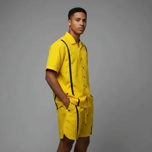 Conjunto Deportivo Personalizado para Hombre, Ligero, de Nailon/Poliéster, para Verano, Transpirable, Chaqueta con Cierre y Pantalones Jogger - Product Image 5