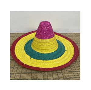 Sombreros mexicanos de ala ancha de paja, coloridos y personalizados, ideales para bodas, eventos, playa, fiestas informales. - Product Image 6