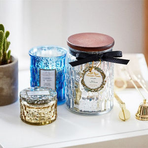 Faveurs de mariage personnalisées, parfum de luxe, bougie parfumée en cire de soja personnalisée dans un bocal en verre, qualité d'exportation pour la veille de Noël - Product Image 1
