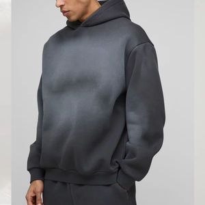 Conjunto de Chándal de 2 Piezas con Lavado Ácido Personalizado 2026, Estilo Vintage para Hombre, Oversize, con Estampado Puff y Lavado en Aerosol, Sudadera con Capucha y Pantalones Jogger - Product Image 3