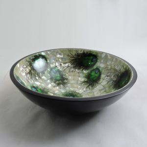 Premium Design of Mother of Pearl Inlay Bowl Wooden Bowl MOP Bowl Serving Bowl Inlay Bowl for Serving at factory wholesale Price - Product Image 1