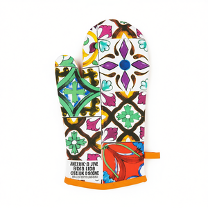 Guanto da Forno Excelsa Lisbona in Cotone 32x18 Cm Multicolore - Product Image 3