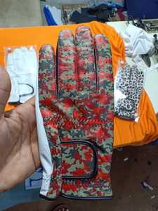Best-Selling Premium Left-Handed Golf <b>Gloves</b> Customizable Logo Stylish <b>Leopard</b> <b>Print</b> Quality 100% cabretta leather light weight - Product Image 4