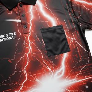 Camiseta de Polo Personalizada para Dardos, Camisetas de Dardos Sublimadas - Product Image 6