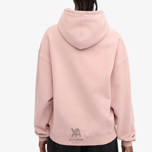 Sudadera con Capucha Extra Grande para Mujer, Color Sólido, Hombros Caídos, Manga Larga, Mezcla de Algodón, Tejido de Punto, Ropa Casual de Otoño - Product Image 4