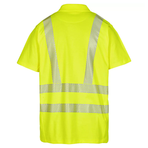 Camisetas Polo de Seguridad de Manga Corta de Alta Visibilidad con Cinta Reflectante para Trabajadores de la Construcción y Seguridad - Product Image 2