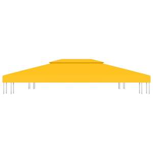 Couverture supérieure de gazebo jaune à 2 niveaux 13,1'x9,8' 1 oz/pied Accessoire pour auvent et pergola - Product Image 3