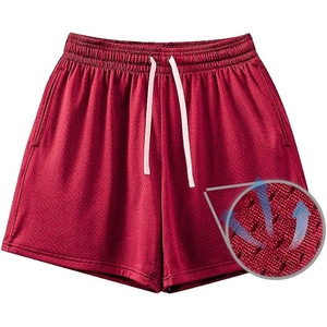 กางเกงขาสั้นออกกำลังกายผ้าตาข่ายสำหรับผู้ชาย พิมพ์โลโก้ได้ น้ำหนักเบา แห้งเร็ว ระบายอากาศดี ดีไซน์สำหรับวิ่งและเล่นกีฬา - Product Image 6