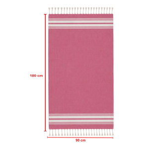Serviette de plage en coton rayée légère, serviette Peshtemal Hammam à séchage rapide, tissée, moderne, Fouta pour adultes, usage estival - Product Image 6