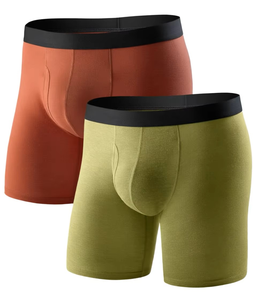 Enrobe Apparel EA-MBB-0001 Boxer Briefs Respirants 2 Pièces Teints en Pièce pour Hommes, Taille Mi-Haute, en Maille Modale de Qualité Supérieure - Product Image 2