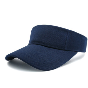 Chapeau de soleil en coton personnalisé avec logo, col en V, adapté aux hommes et aux femmes, style marathon, chapeau ouvert pour la protection solaire - Product Image 1