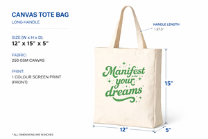 AMANI Premium Cotton <b>Canvas</b> <b>Tote</b> Bag 250GSM Eco Friendly Reusable Shopping Bag 12x15x5 Washable Custom Logo & Print - Product Image 2