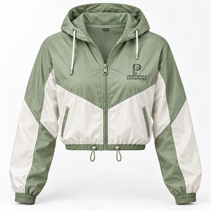 Wholesale Price Customized Logo <b>Women</b> <b>Windbreaker</b> Jacket New Fashionable Long Sleeve <b>Women</b> <b>Windbreaker</b> Jacket OEM - Product Image 1