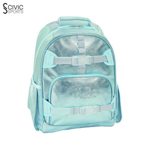 Mochila de estudiante de color para niñas Material de fibra de moda con Oxford para uso escolar mochila con purpurina - Product Image 4