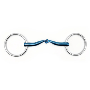 Bocado de Titanio de Calidad Premium para Caballo, Doble Articulado, Equipo de Equitación, Proveedor OEM de Bocados de Caballo Azules de Calidad Premium - Product Image 1