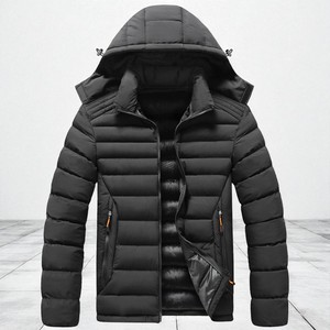 Reversible Puffer <b>Jacket</b> High Quality winter warm Men's Zip up Hooded Men Lightweight Oversized Puffer <b>Jacket</b> - Product Image 2