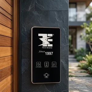 TESX Digital DND Plate Smart Do Not Disturb Room Indicator with LED Display Touch Switch Black Hotels Resorts Guest Rooms - Product Image 4