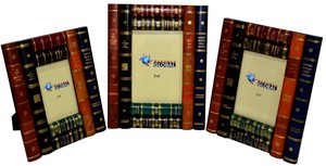 Marco de fotos tipo libro con aspecto de cuero - Product Image 2