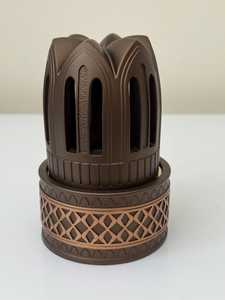 Modern Wooden Bakhoor Burner <b>Box</b> <b>with</b> <b>Decorative</b> <b>Lid</b> Brass Insert Arabic Incense Holder for Majlis Decoration for All-Season Use - Product Image 6