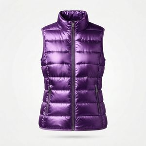 Wholesale Women Casual Sleeveless Puffer Jacket Winter <b>Thermal</b> Custom Brand Padded <b>Vest</b> Coat - Product Image 5
