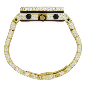 Reloj Iced Out de Moissanita con Diamantes VVS, Estilo Hip Hop Audaz para Hombre, de Acero Inoxidable, Cuarzo, Moda, Correa de 20mm, Cristal Revestido - Product Image 4