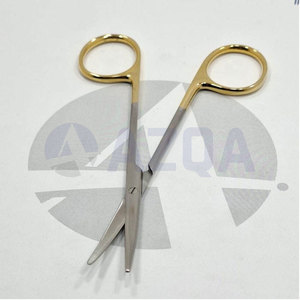 Tijeras Quirúrgicas de Disección TC con Mango Dorado Manual, Marca del Cliente AZ-H-418, con Inserciones de Carburo de Tungsteno para Uso Quirúrgico - Product Image 4