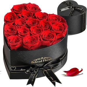 16 Rose Stabilizzate per Compleanno, San Valentino, Festa della Mamma, Natale e Anniversari - Regali per Donne, Mamma, Moglie, Fidanzata, Nonna - Product Image 1