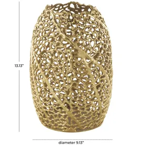 Vase à fleurs de table en fer forgé de style côtier, écologique, pour appartement loft, intérieur urbain moderne, en métal de qualité supérieure - Product Image 2