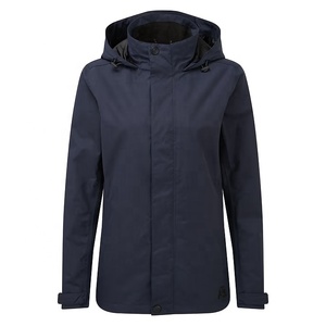 Chaqueta Impermeable Cortavientos para Mujer con Capucha, Abrigo Ligero de Softshell para Lluvia, Ropa Exterior Ligera para Primavera, con Botones, para Senderismo y Lluvia - Product Image 1